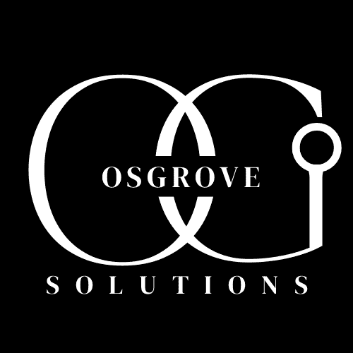 OsGrove Solutions logo with modern design and company initials.